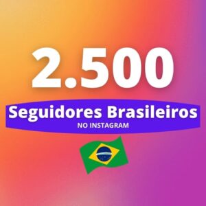 2.500 Seguidores Brasileiros Instagram