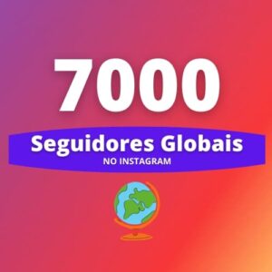7.000 Seguidores Internacionais Instagram