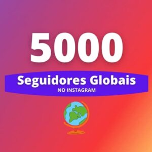 5.000 Seguidores Internacionais Instagram