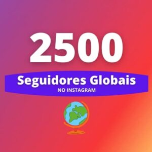 2.500 Seguidores Internacionais Instagram