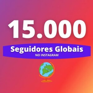 15.000 Seguidores Internacionais Instagram
